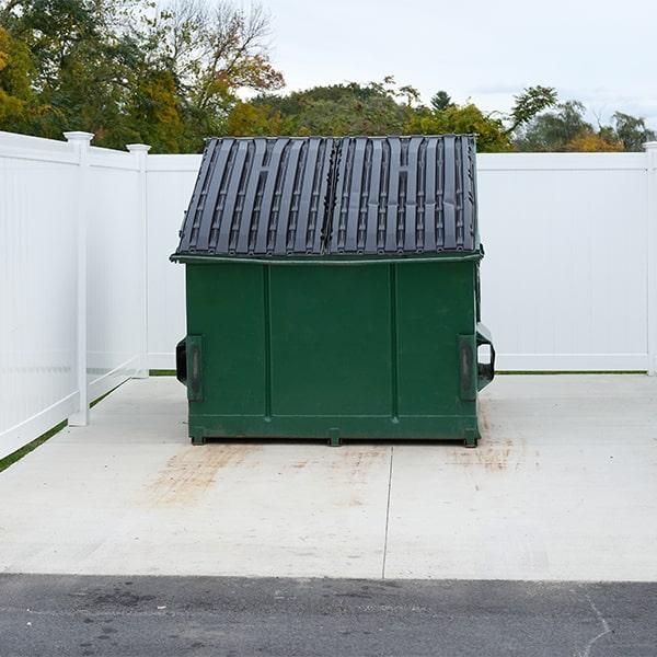 commercial dumpsters generally deliver their dumpsters within a few business days of request